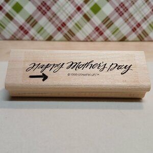 Happy Mother's Day Rubber Stamp 1998 Stampin' Up!